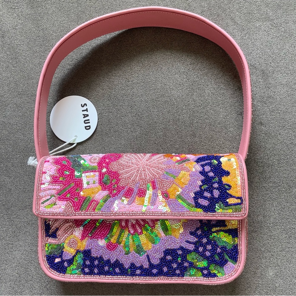STAUD BEADED TOMMY BAG AURORA - Picture 8 of 11